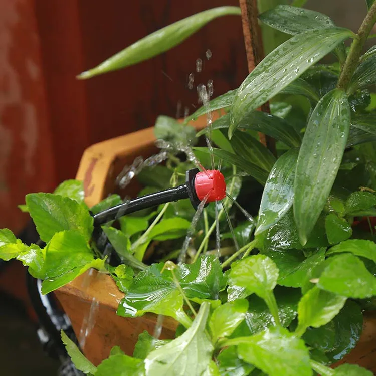 Garden irrigation micro flow dripper for home garden greenhouse flower plants