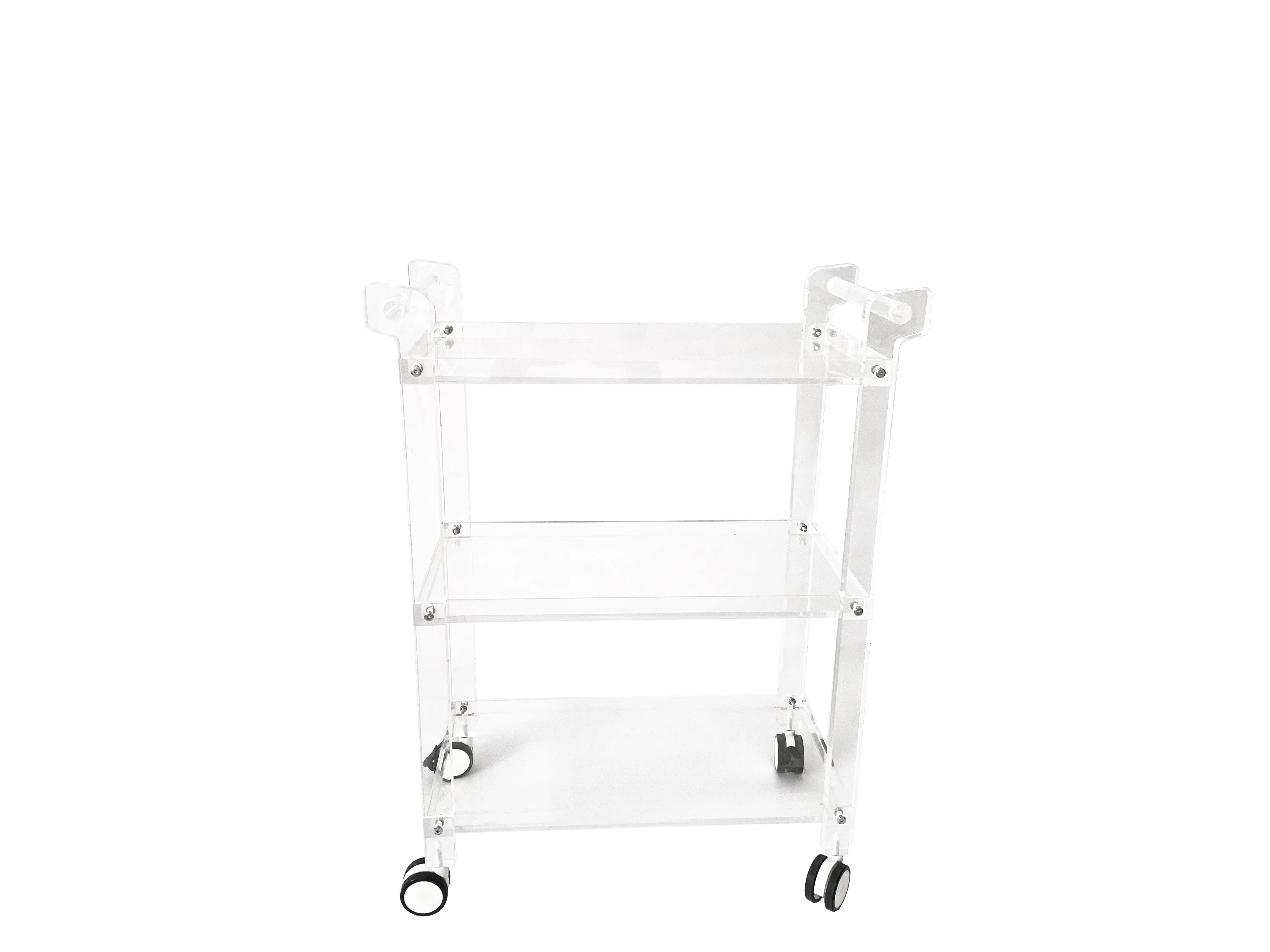 birthday wedding party  high transparent five star Restaurant food serving 3 tray food trolley