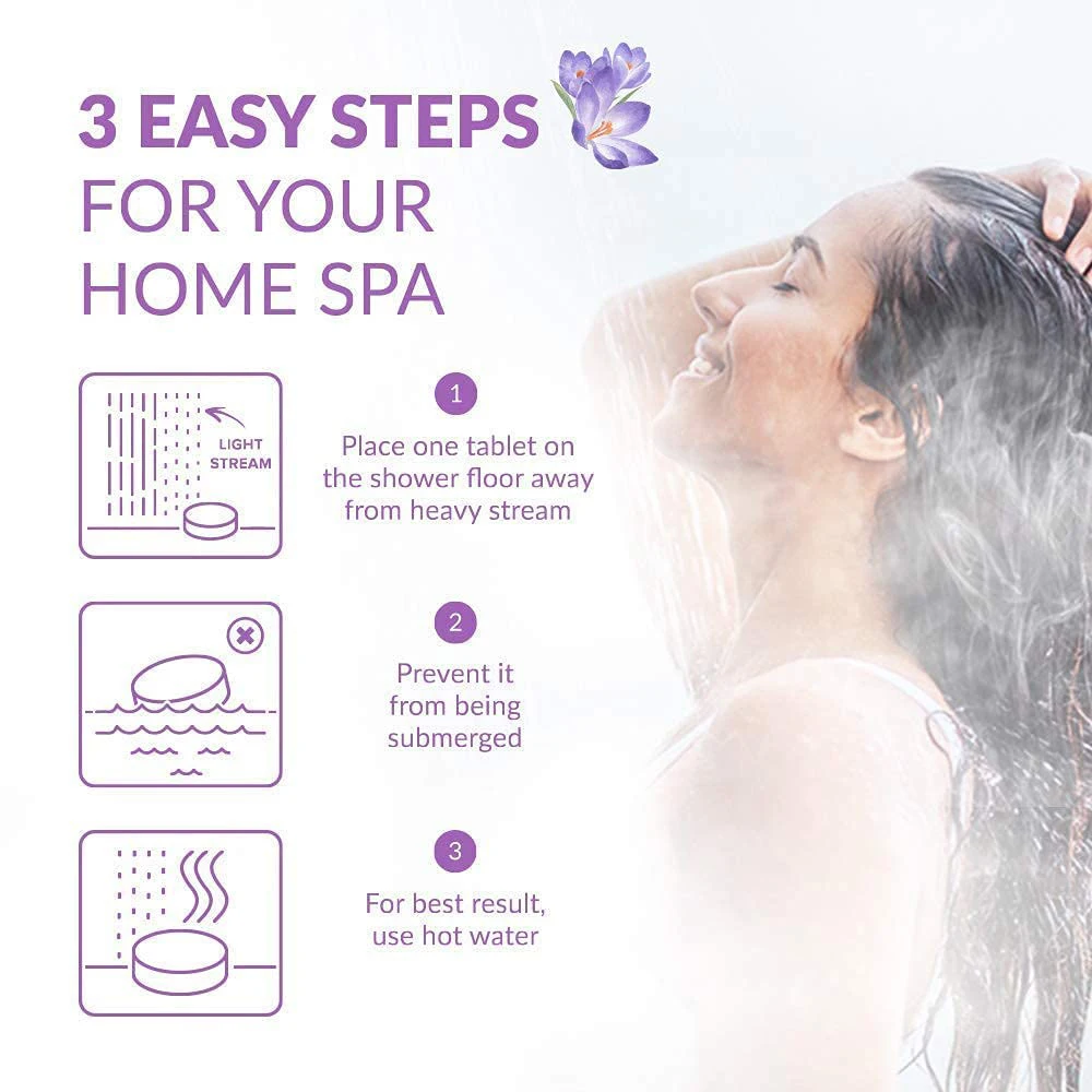 Low Moq Relaxation Shower Bombs Aromatherapy Shower Steamer of 15 Pack Tablets