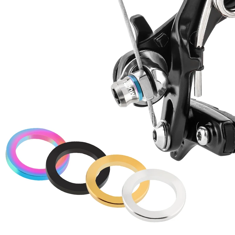 MUQZI Bicycle Screw Gasket 5mm 6mm Titanium Alloy Flat Washer For Mountain Road Folding Bike Parts
