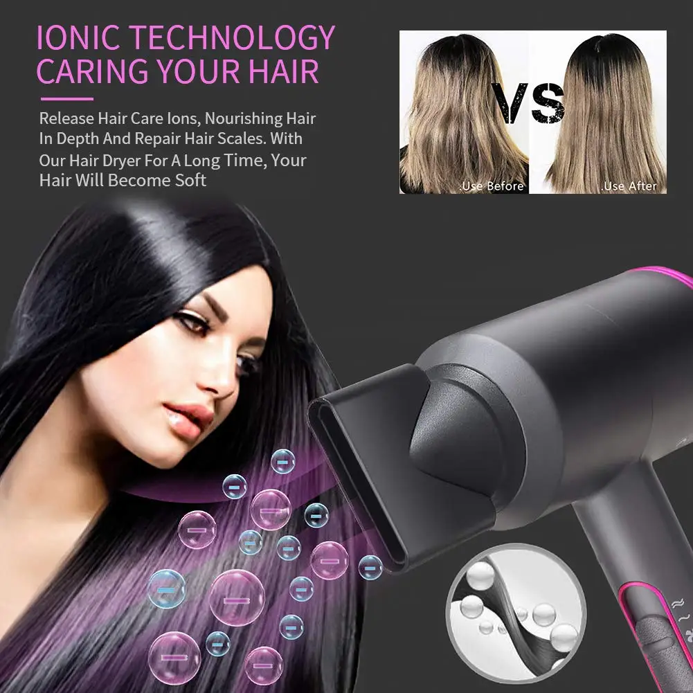 2000W high speed Professional Negative Ion Premium Hair Dryer Hot Cold Warm Wind Multifunction Hair Dryer
