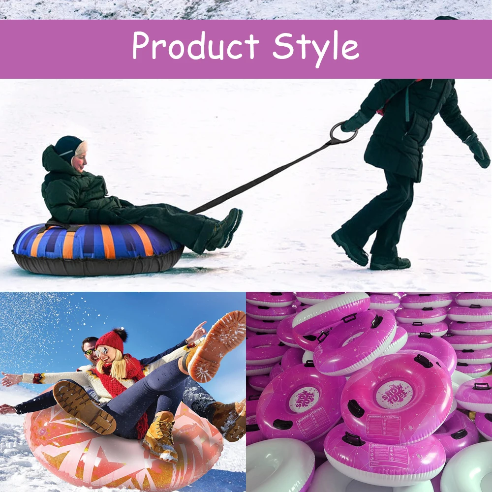 Wholesale Hot Sale Snowboarding Tubing Winter Heavy Duty 47in Tube Outdoor Sleds Slider Sled Inflatable