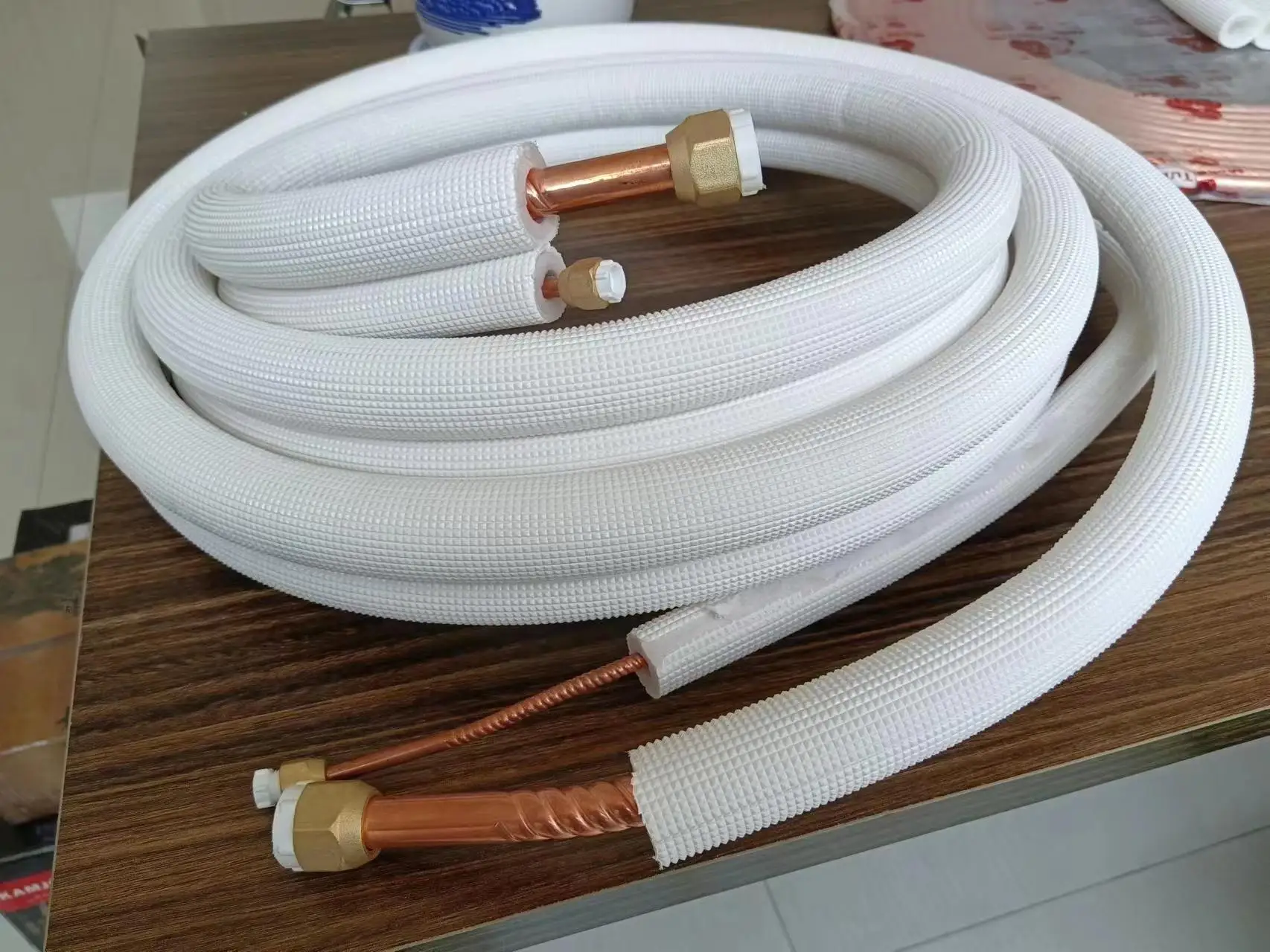 1/2 ,3/4 X30m Pre Insulated Copper alloy Tube for Central Air Conditioner
