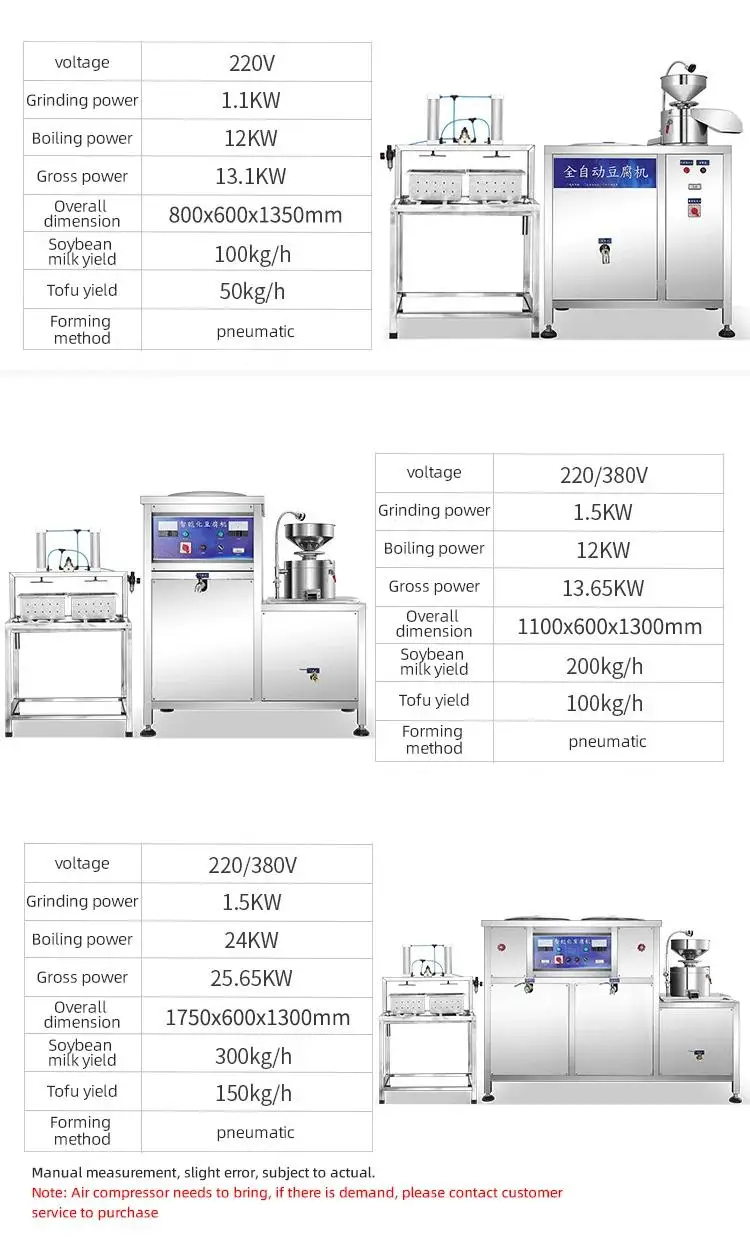 Stainless Steel Soy Milk Tofu Making Machine Mesin Pembuat Tahu Kedelai Soy Milk Tofu Maker Bean Product Processing Machinery