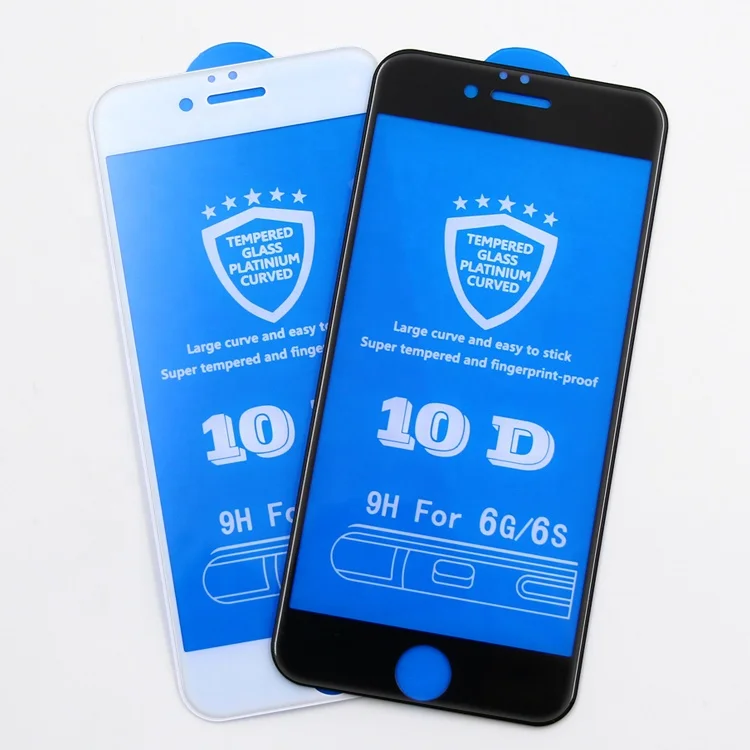 Высокое качество края полное покрытие 9 H ясно закаленное стекло экран протектор для iPhone 6 6 plus