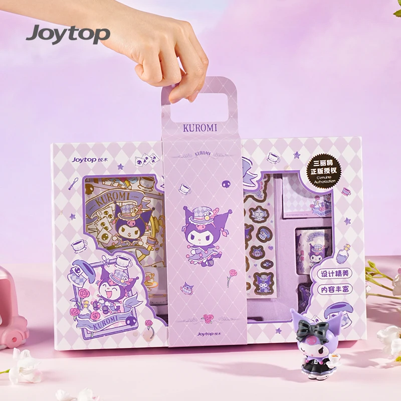 Joytop SR 101947 Wholesale Customized Sanrio Wonderland Stationery Gift Set Cute Magnetic Notebook Sticker Tape Gel Pen Note Set