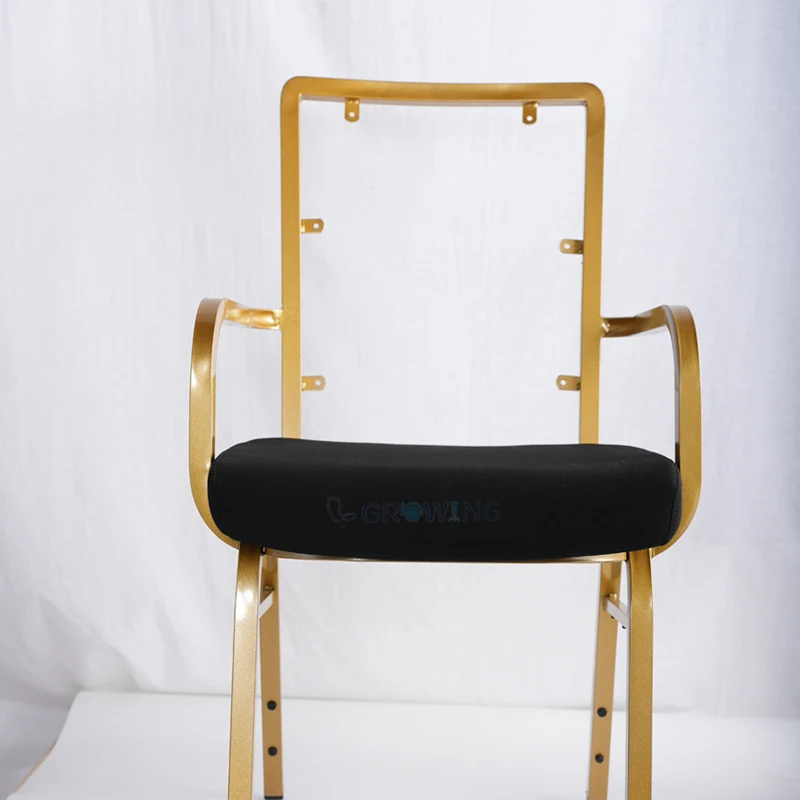 Cheap price Steel strong banquet chair Stackable metal leg for furniture