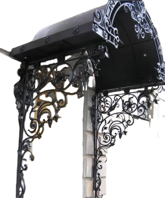 Metal awning for outdoor sun protection home canopy wrought iron awning awning