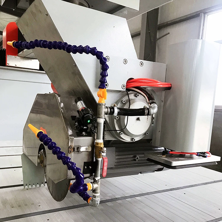 GANGER Многофункциональный cnc 45 градусов 5-осевой мостовой станок для резки мрамора фрезерный