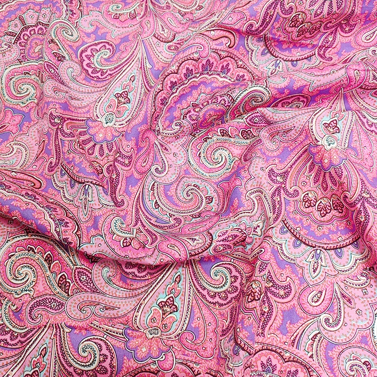 Digital Printed Italian Pure Cotton Fabric Width 145CM