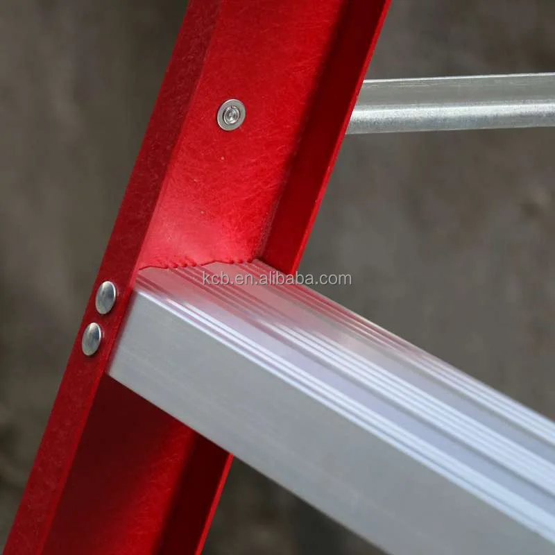 FRP insulated electrician telescopic ladder thickened household double side ladder folding engineering horse ladder