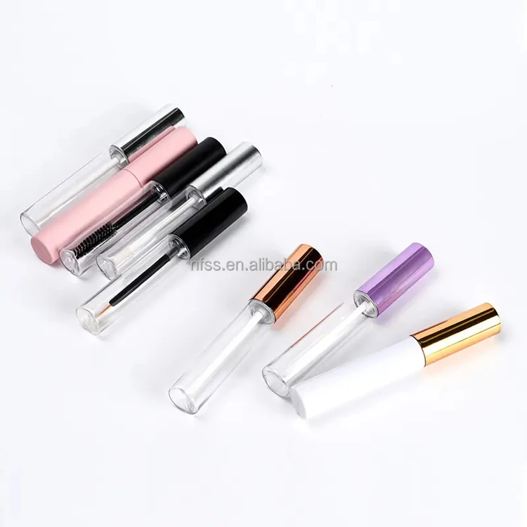 Custom Mousse Matte Empty Silikon Mascara Wand Canned Lash Glue Bottles Lash Spoolies Bottle Lip Scrub Mud Container With Label