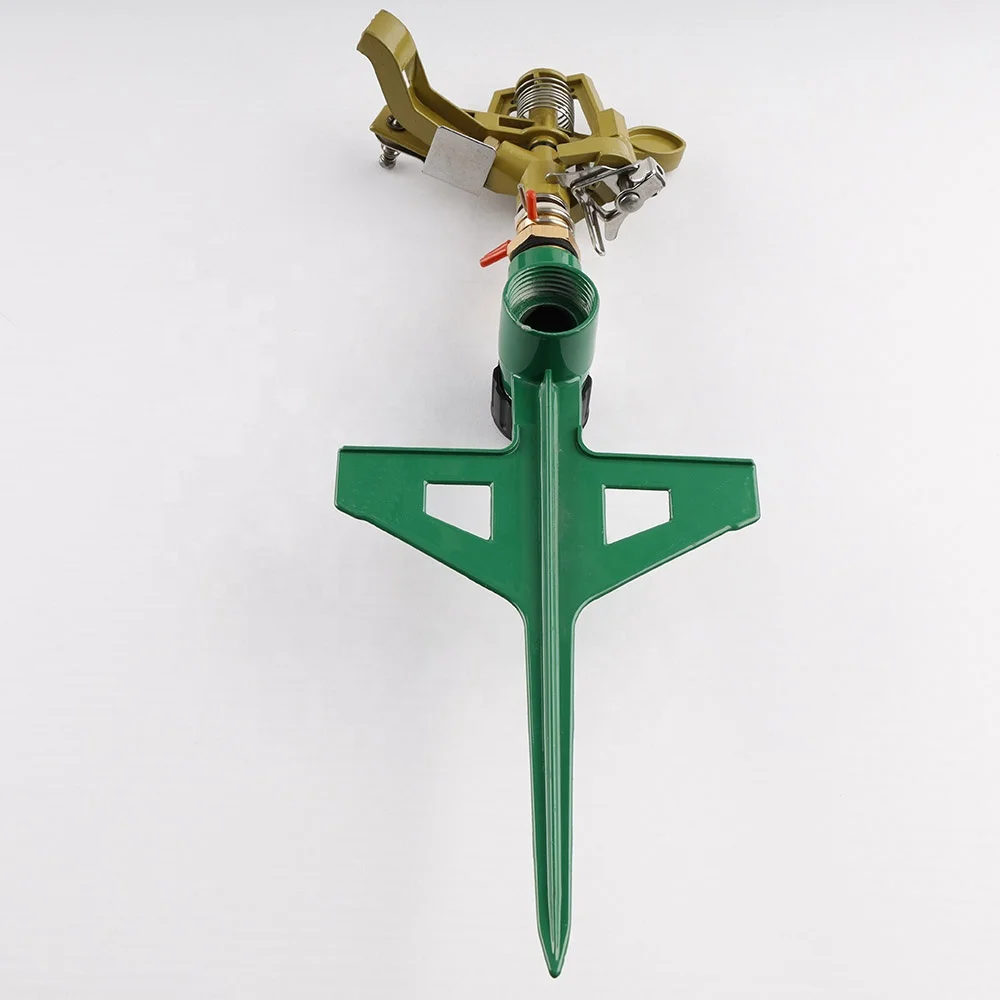 JS-2086 garden metal impulse system nozzle irrigation sprinkler equipment for lwan