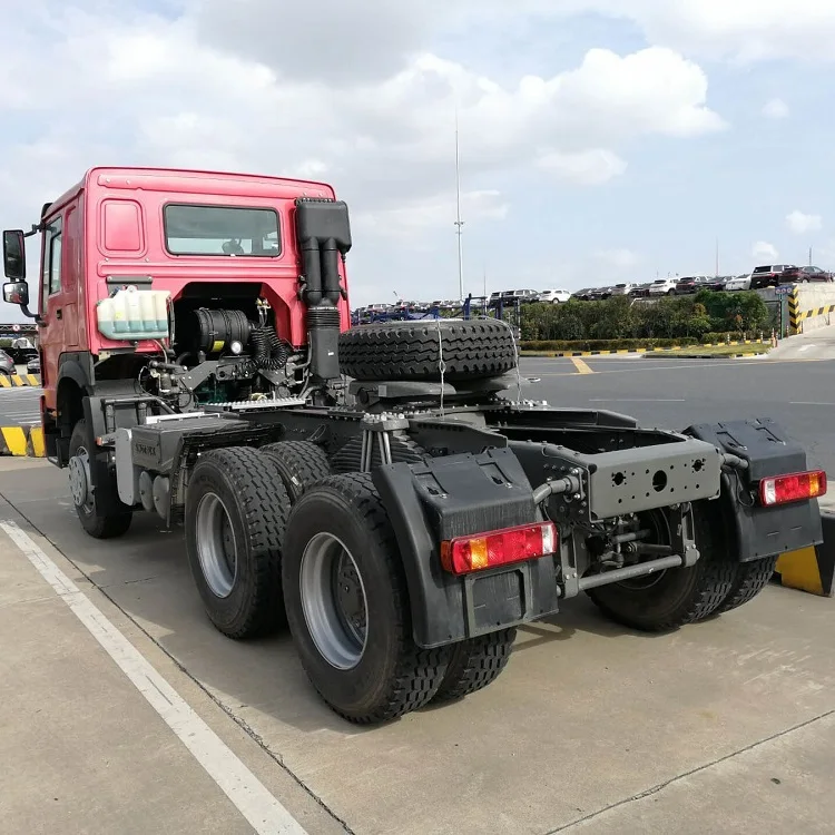 
HW19710 Gearbox Manual Transmission 6x4 Used HOWO Tractor Head Trucks For Sale 