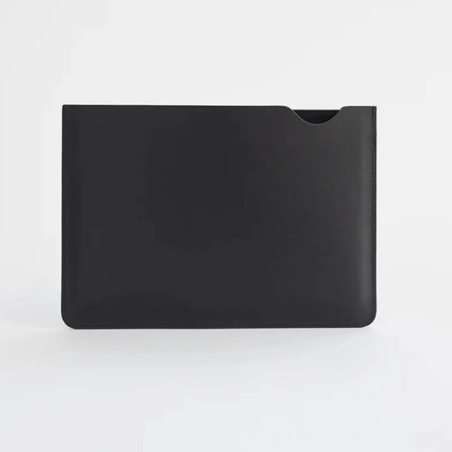Classic simple designer laptop case custom logo smooth leather slim durable laptop sleeves for iPad mini iPad pro