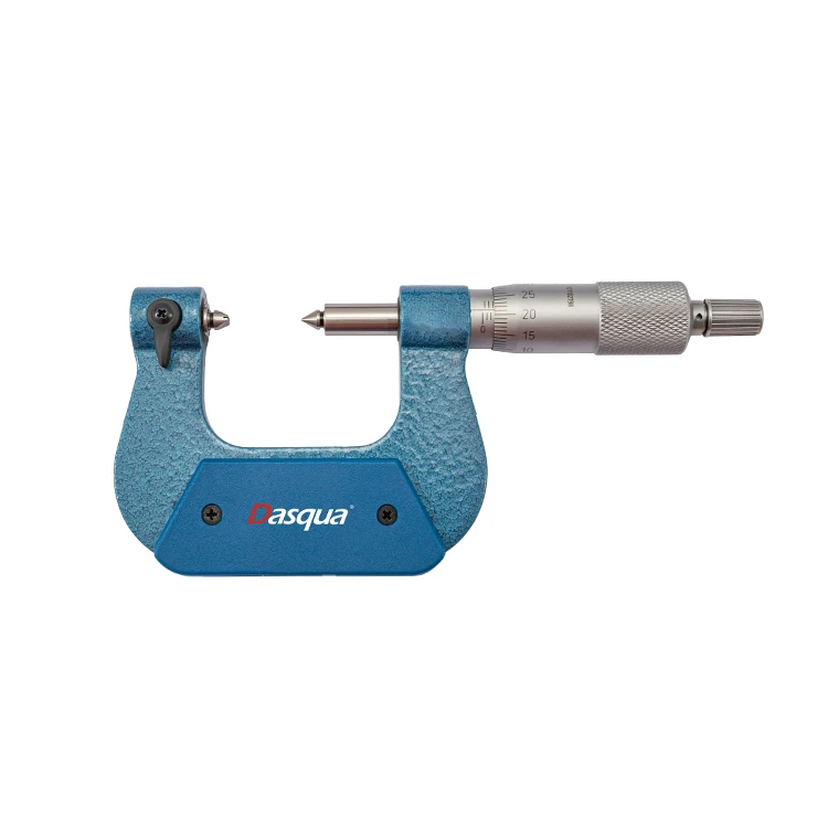 Dasqua 0-25 мм Микрометр винтовой резьбы для измерения внешней резьбы