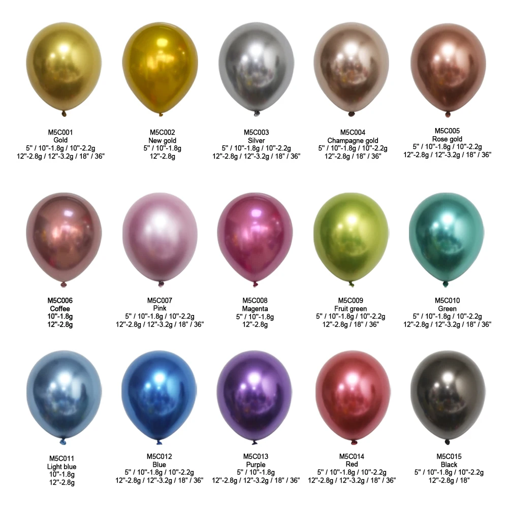 Celetex 10inch Shiny Happy Birthday Party Decoration Ballon Latex Red Pink Purple Gold Silver Metallic Balloon Latex Balloons