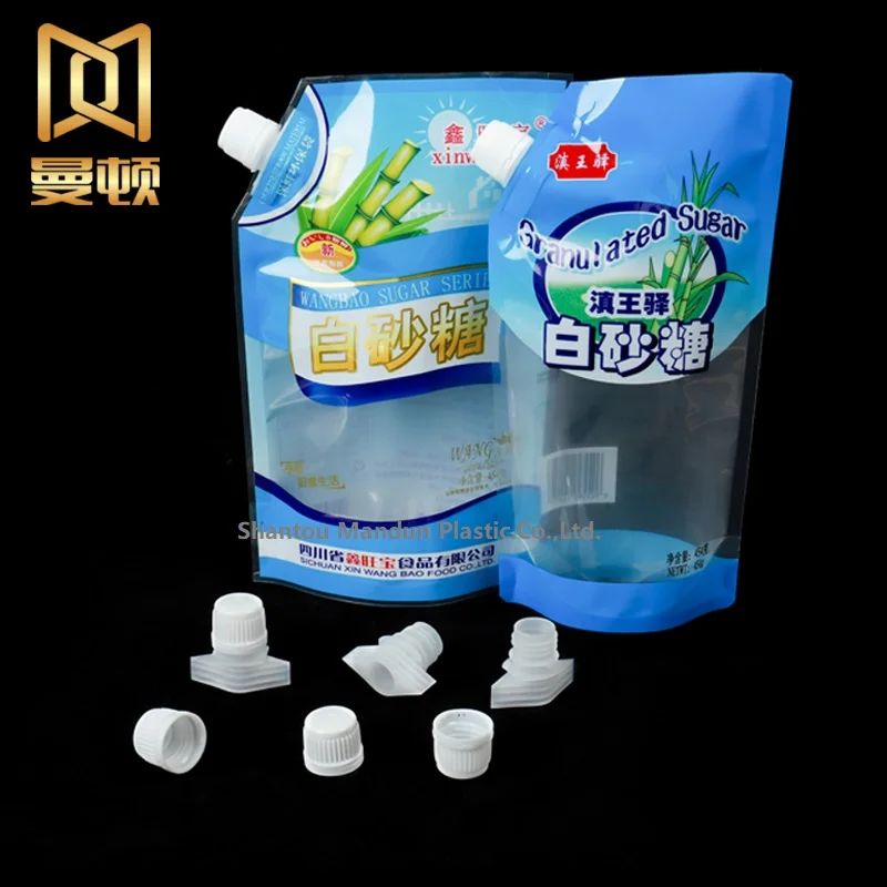 Wholesale Spill-proof Food Grade Bean Sauce Bag Spout Cap