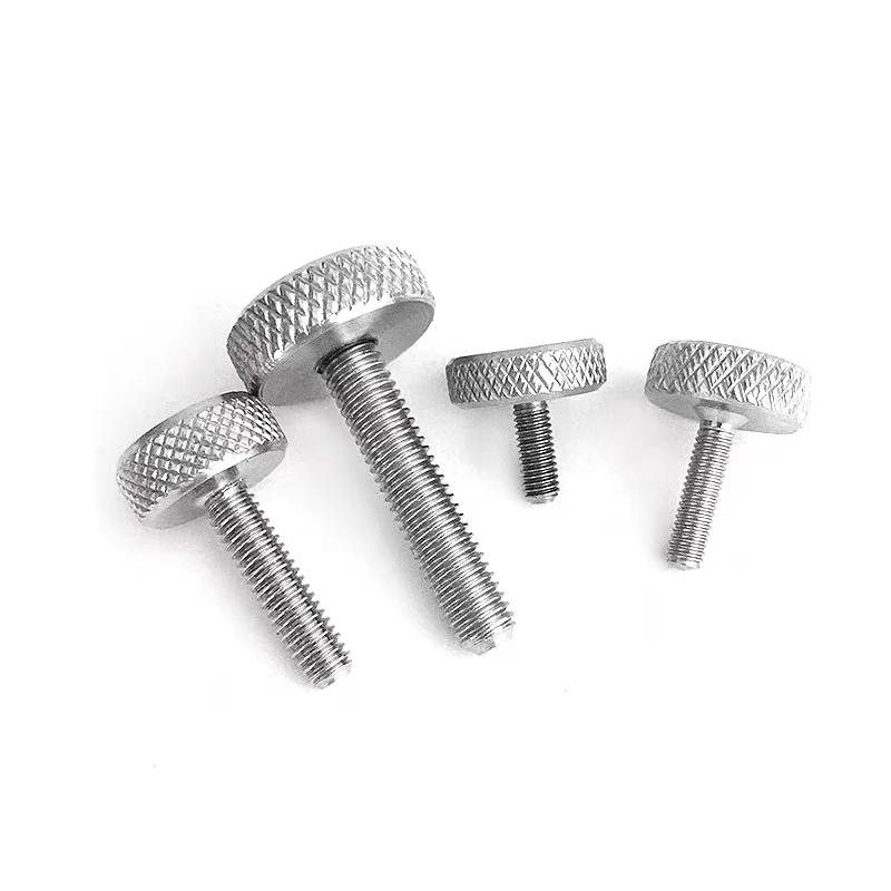 Hot Selling Product Metric Thumb Screw M6 Stainless Thumb Screw Stainless Knurled Thumb Screw Stainless Steel Plain Flat