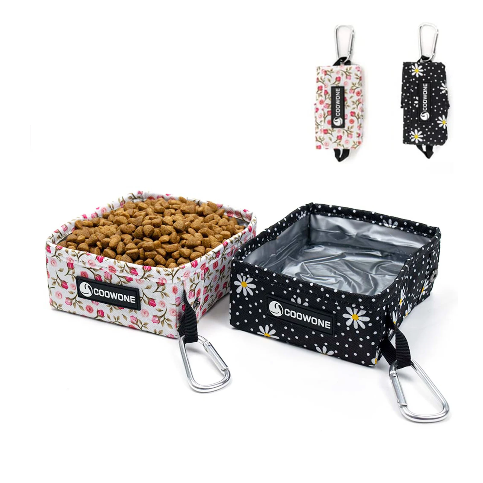 Collapsible Dog Bowls Pet Dog Water Bowls Portable Pet Feeding Watering Dish for Walking Travel