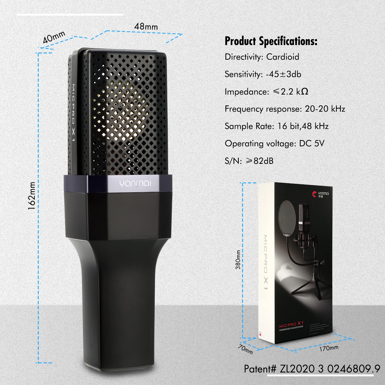 Новое поступление Usb конденсаторный записывающий микрофон X1 Студийный для ПК с