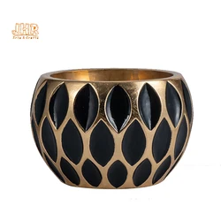 2020 New Products Luxury Nordic Vintage Decoration Ball shape Round big Gold ceramic floor flower vase