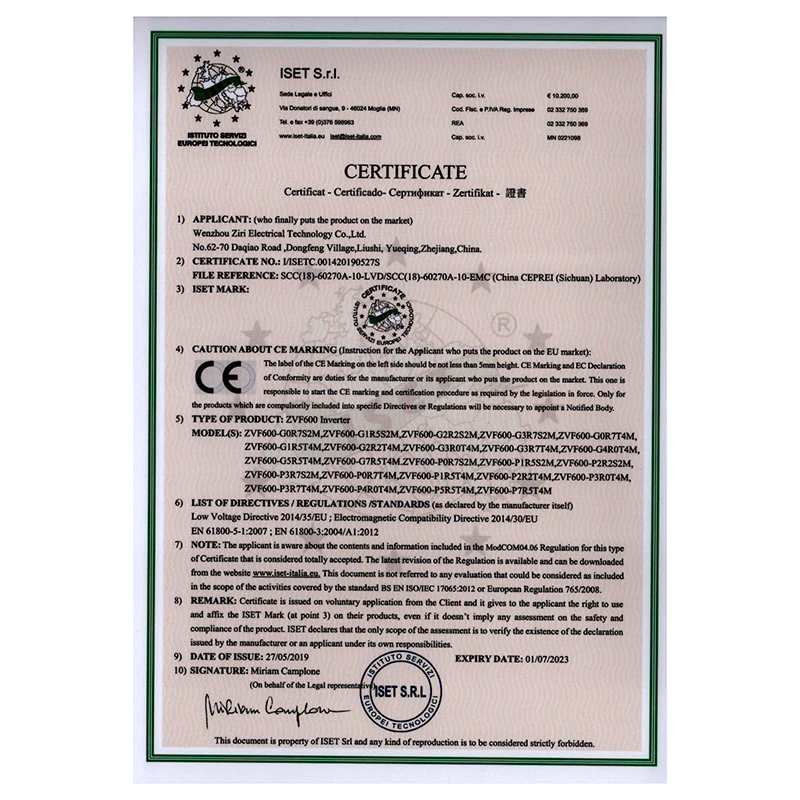 CHZIRI Frequency converter pumping system inverter vfd ac drive for water pump