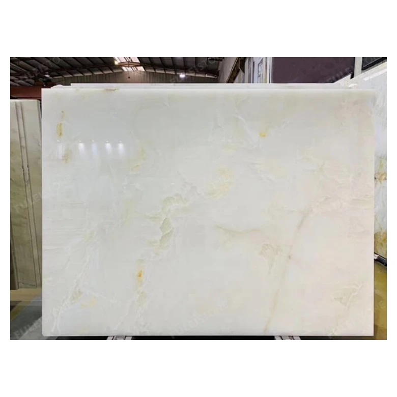 Onyx Natural White Marble Slab Big Tile for Kitchen Floor and Villa Graphic Design Solution