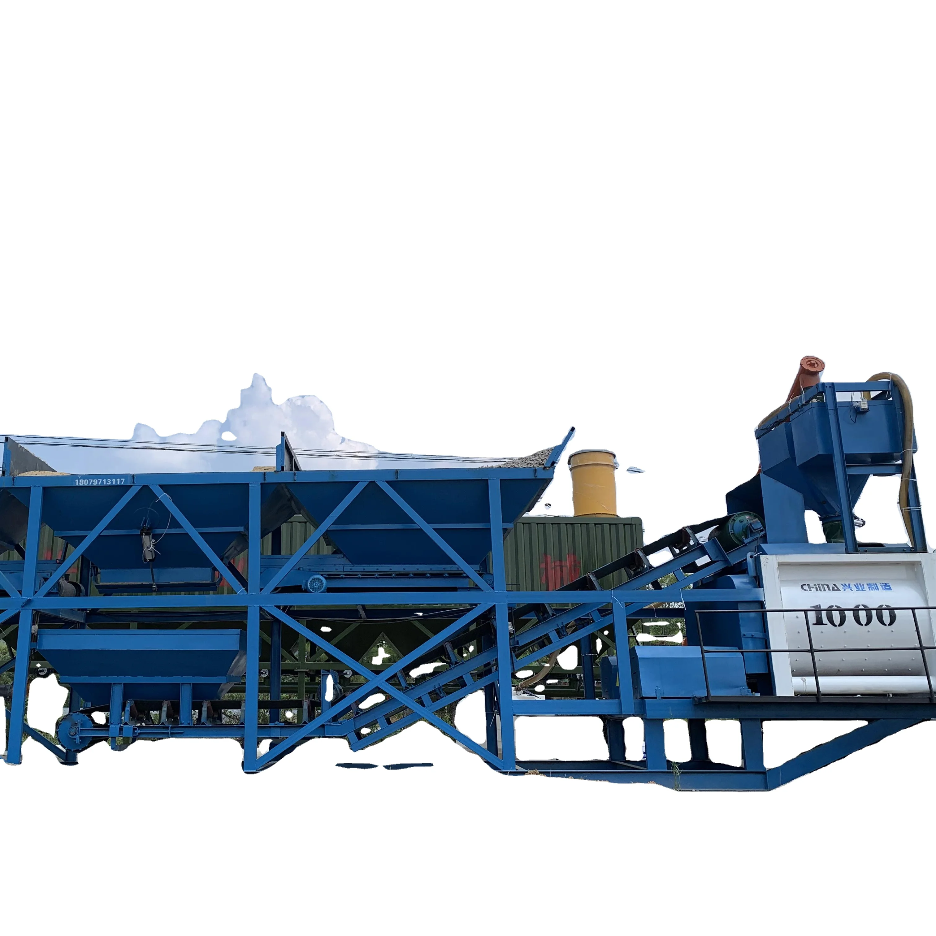 2024 hot sale China Supplier For 60m3/h Portable Mobile Concrete Batching Mixing Plant