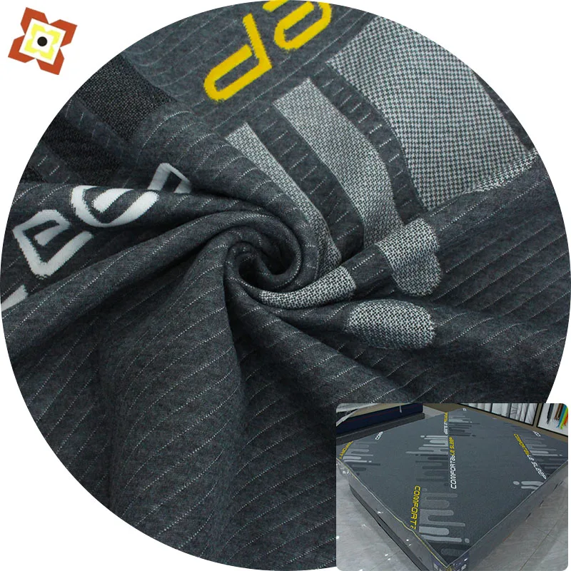 High Quality Mattress Mabric Graphene Antibacterial Anti Sensitive And Anti-static Jacquard Mattress Pillow Fabric Carbon Cloth