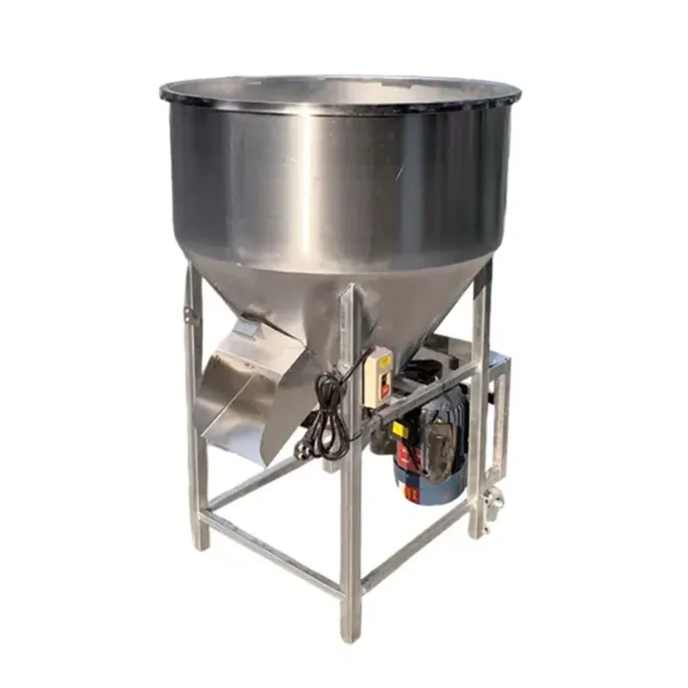 Electric feed stainless steel mixers Feed Pellet Mixer Poultry Feed Powder Blending Machine Grain Granule Vertical Mixer Machine