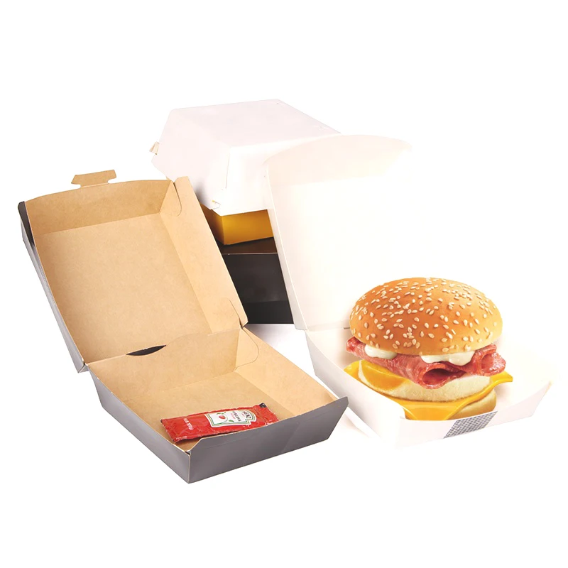 
The most competitive kraft paper soap lunch box biodegradable Disposable disposable burger box 