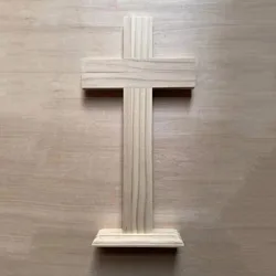 Wholesale jesus wood Christian cross standing table home decorations wooden crosses