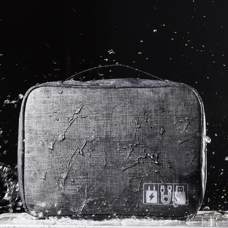 Travel Cable Bag Portable Digital USB Gadget Organizer Charger Wires Cosmetic Zipper Storage Pouch kit Case Accessories Supplies