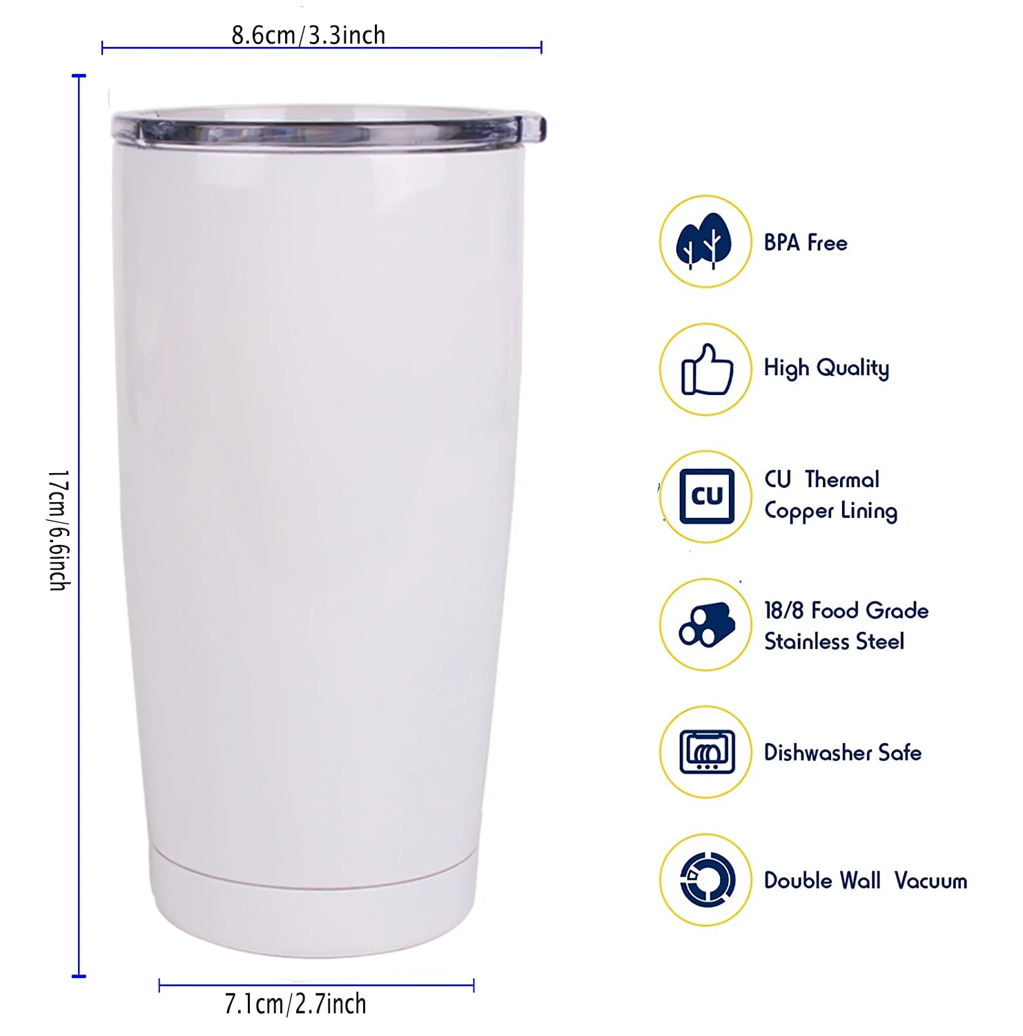 Wholesale 20 subimage tumbler blank subimage persistent steel double wall vacuum tumbler outlet station dragon