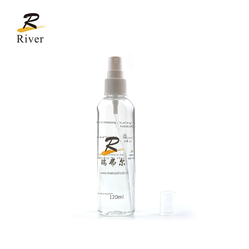River wholesale 120ml large optical spray liquid lens glasses cleaner