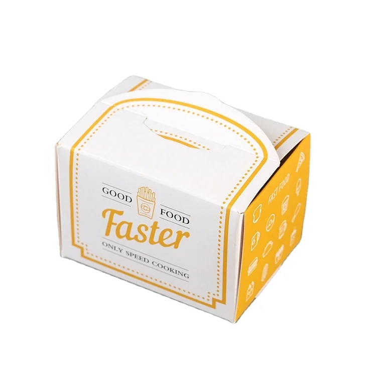 Disposable packaging paper lunch box buckle box plastic lid