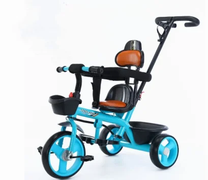 Bicycle Twin bicycle child Double tricycle bicycle baby girl trolley child
