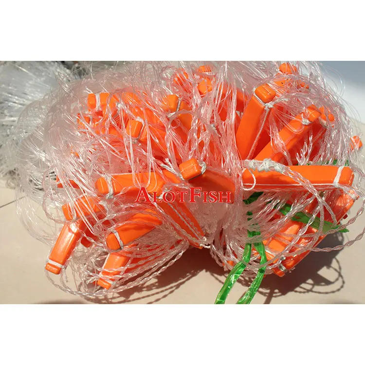 Hot Sale Nylon Monofilament 5cmsq Mesh 100M Length 3m Depth Gill Net Single Layer Fishing Gill Net
