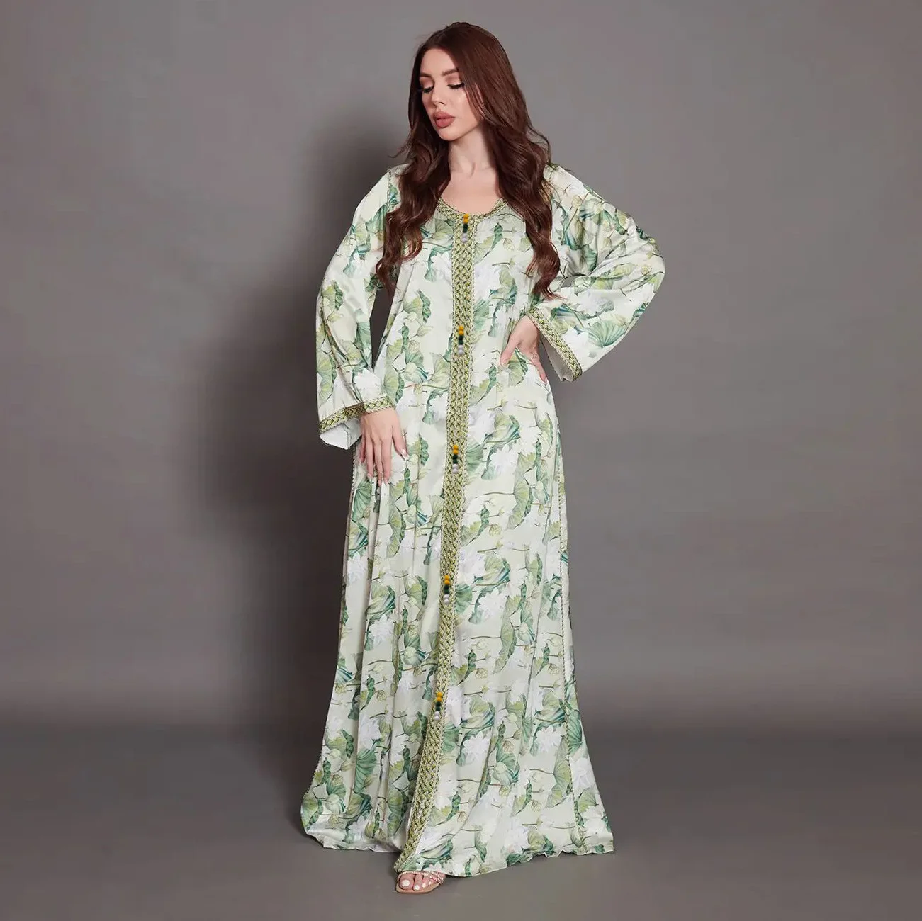 Fashion beautiful abaya Dubai muslim turkish dresses for women clothes islamic indian pakistani style clothing