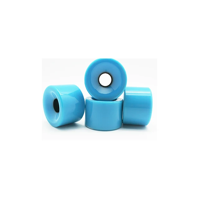 Factory Custom High Rebound Polyurethane Skateboard Wheels Stone Ground Polyurethane Skateboard Wheels With Bearings 65 mm 78A