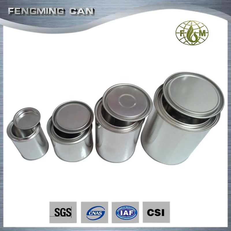 100ml round empty paint can from tin can manufacturer