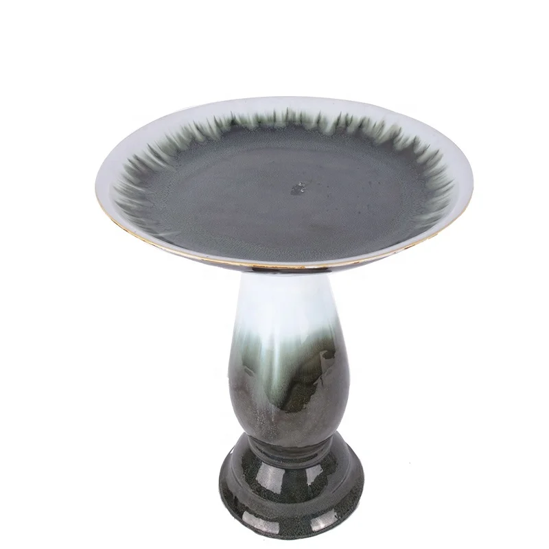 OEM customized design big ceramics garden vogelbad bird bath