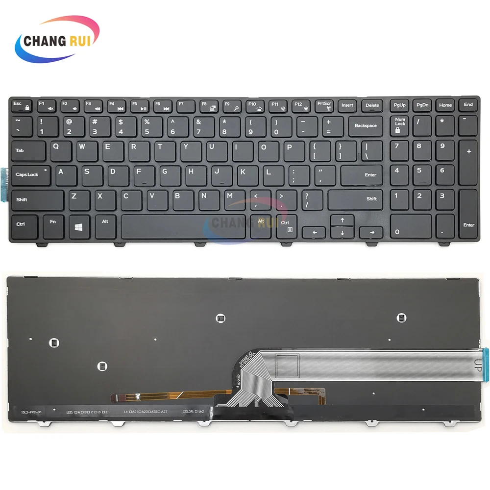 Backlit Keyboard for Dell Latitude 3550 3560 3570 3580 Vostro 3558 51CHY 7K5HF