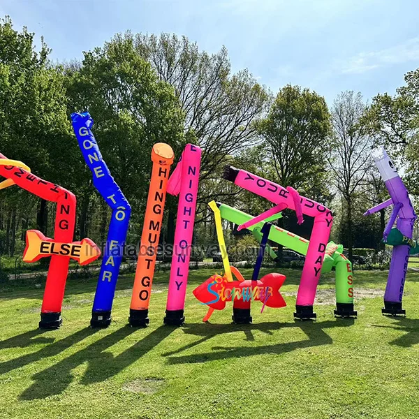 Advertising Inflatable Air Sky Dancer Cartoon Waving Tube Man Mini Desktop Dancing Waver for events