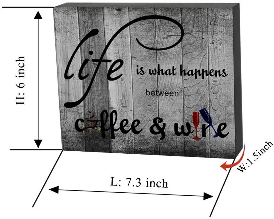 
Customize Retro wood coffee shop sign board 