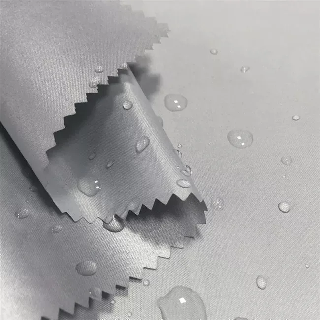 Multi-purpose customizable recycled textile 190T waterproof polyester taffeta waterproof silver plated fabric fabric