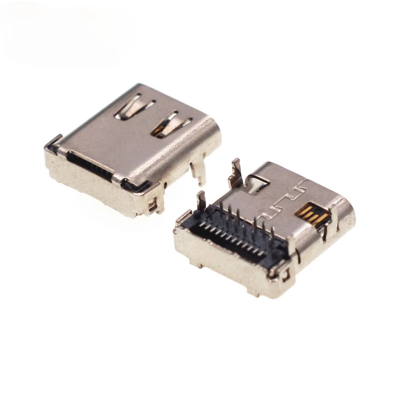 USB 3,1 Тип C 24 контакта гнездовой разъем SMD DIP PCB разъем высокая сила тока Быстрая зарядка L = 9,87 мм