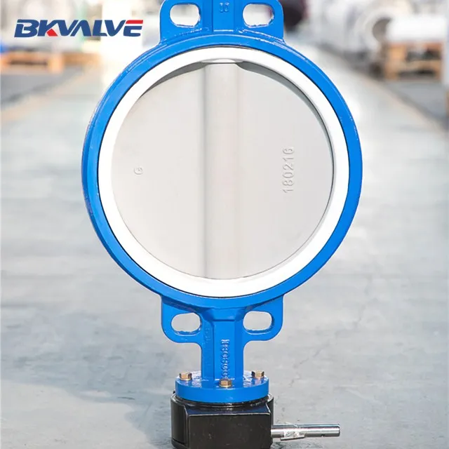 Factory Sale Directly 4 Inch Wafer Butterfly Valve With PTFE Seat