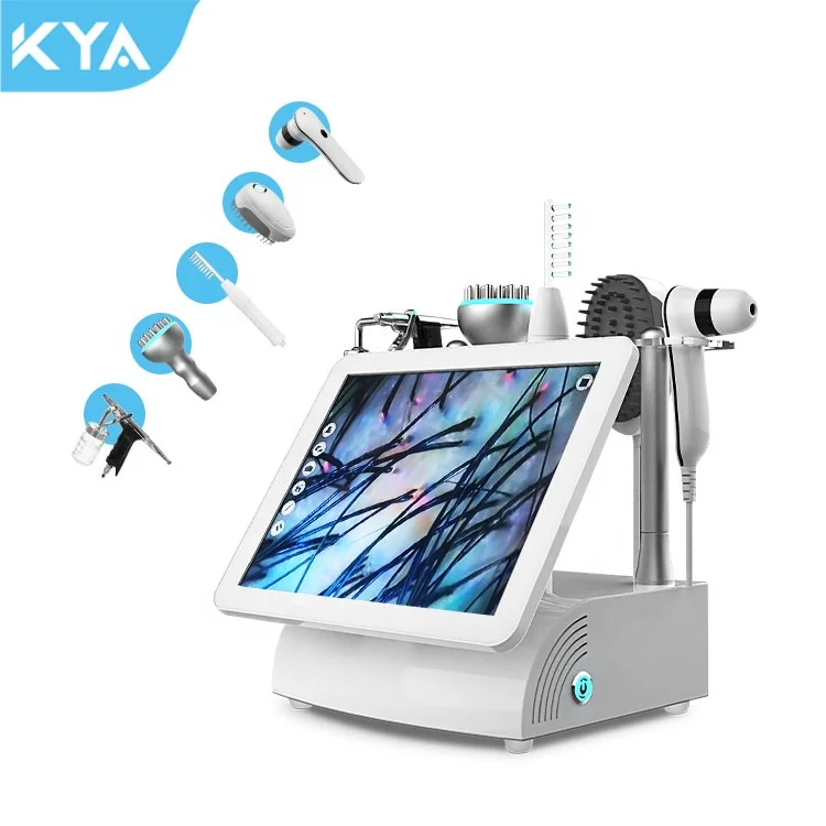 Scalp Massager Hair Analysis Machine Hair Follicle Detector 5 In 1 Ozone Hairdressing Equipment Scalp Analyzer